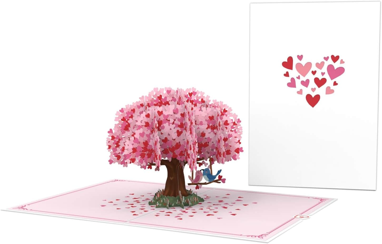 Thumbnail 2 de papercrush® Pop-Up Karte Herzbaum mit Turteltauben – 3D Hochzeitskarte, Verlobung & Jahrestag