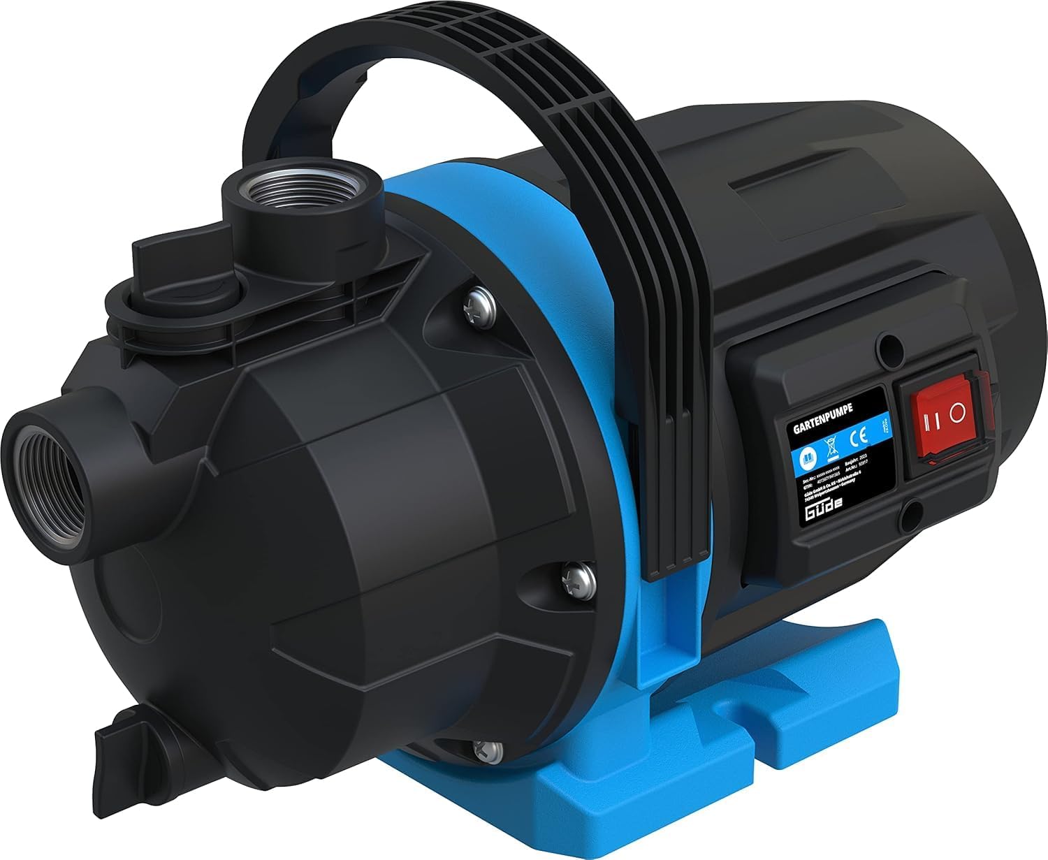 Güde Gartenpumpe GP 6035 – 600 W, 3200 l/h, 7 m Ansaughöhe