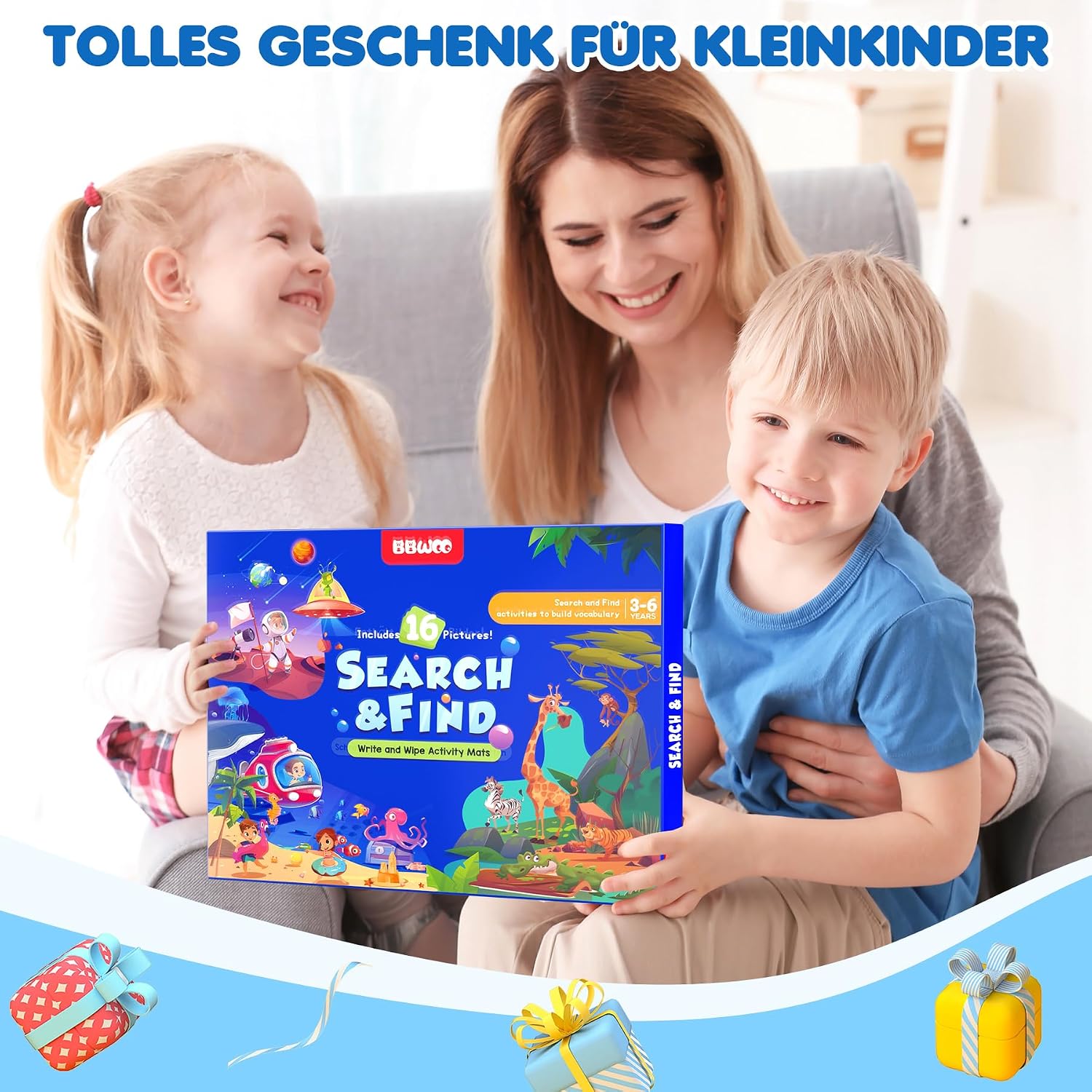 Thumbnail 6 de BBWOO Lernspiele deutsch – Suchen und Finden, Vorschullernen für 3–6 Jahre
