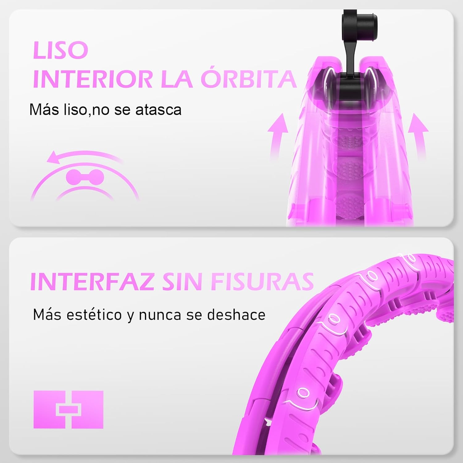 Thumbnail 4 de JLoibao Smart Hula Hoop Fitness 24 anillos