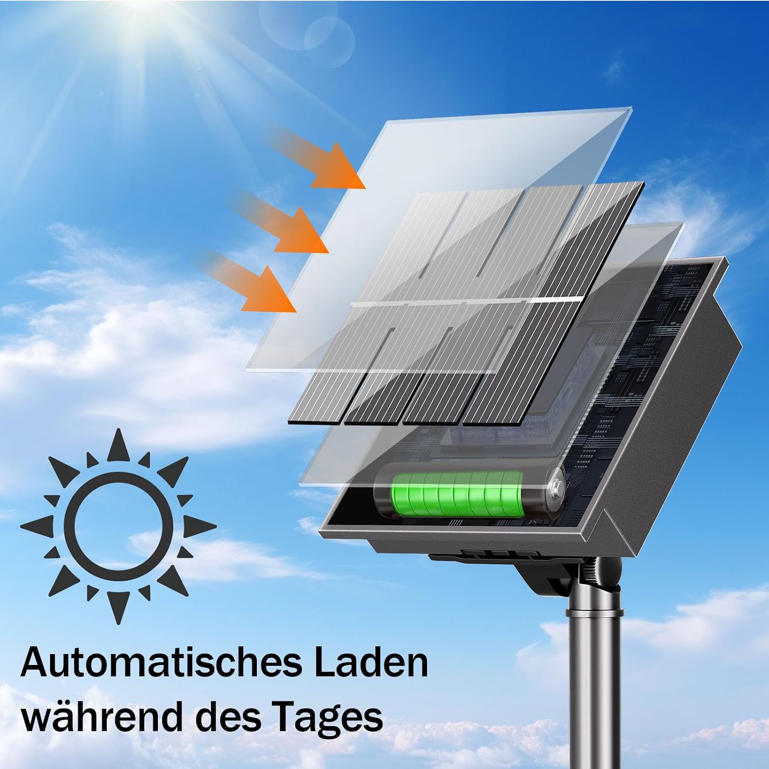 Detalle de SOLARBABY catena luci solari esterne 100 LED