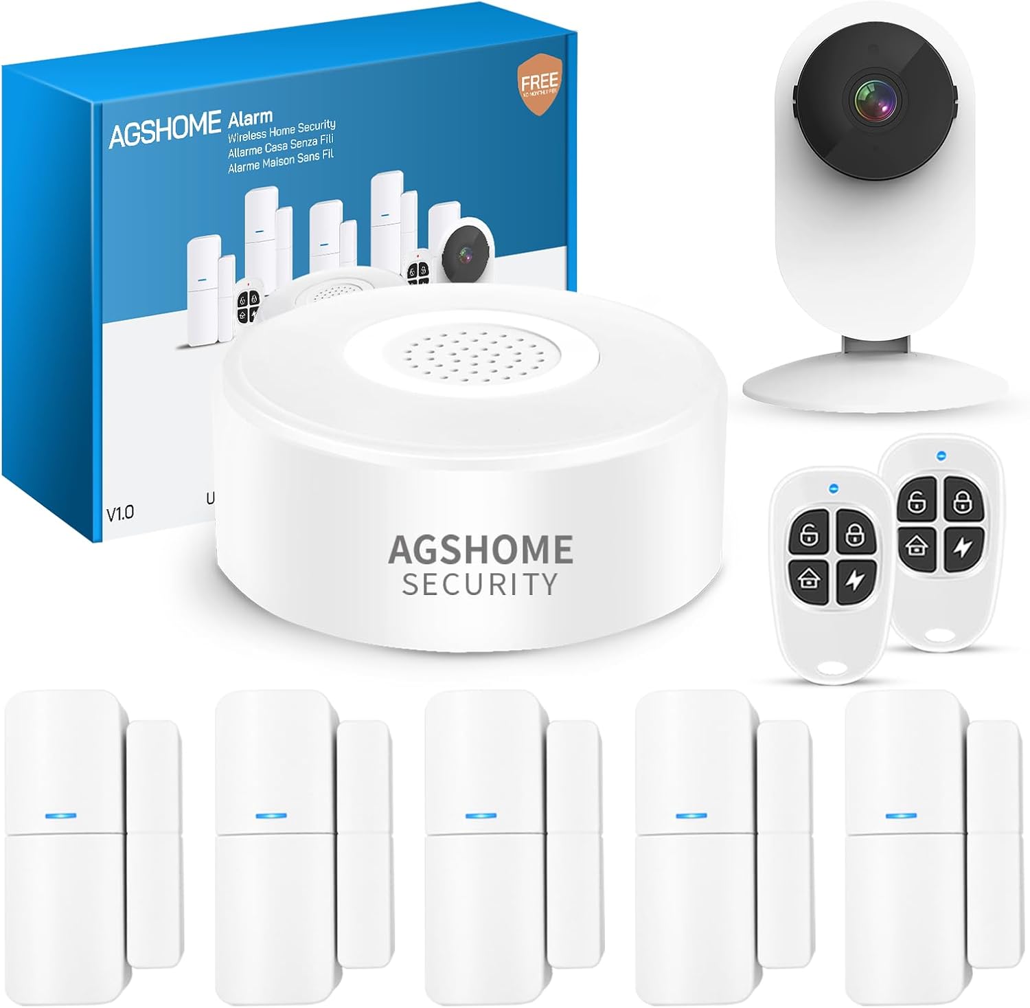 Detalle de AGSHOME Allarme Casa Senza Fili con Telecamera 1080P: sicurezza integrata per abitazioni e piccoli uffici