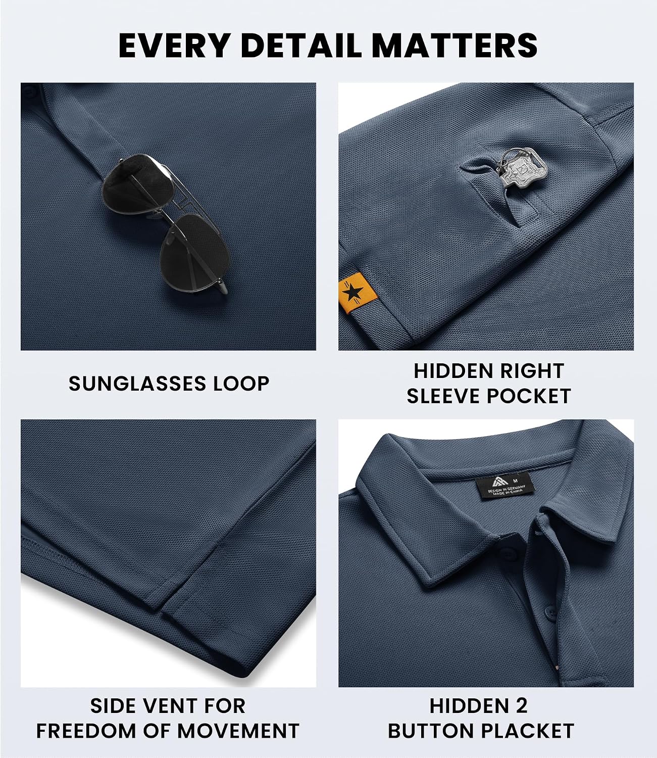 Thumbnail 3 de V VALANCH Moisture Wicking Polo