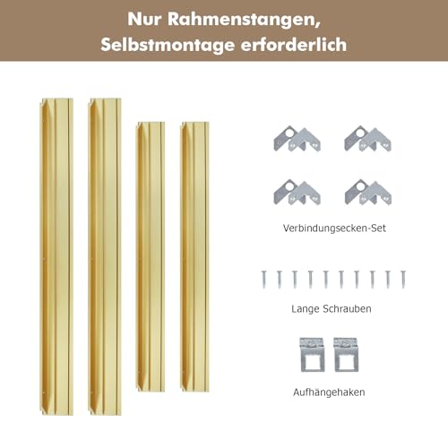 Thumbnail 1 de FOLKOR Schattenfugenrahmen für 40x50 cm Leinwand – 3,8 cm Tiefe, DIY Metallrahmen