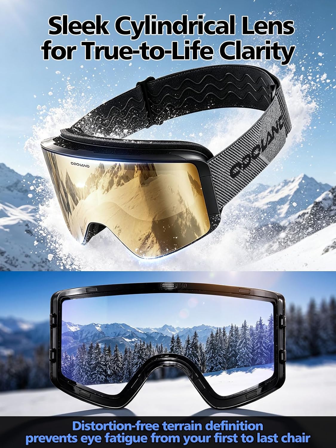 Thumbnail 5 de Odoland Ski Goggles Frameless 170° View