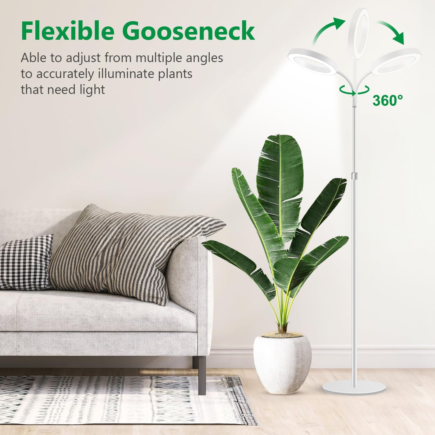Detalle de Aumtrly grow lights, 68 inch floor LED