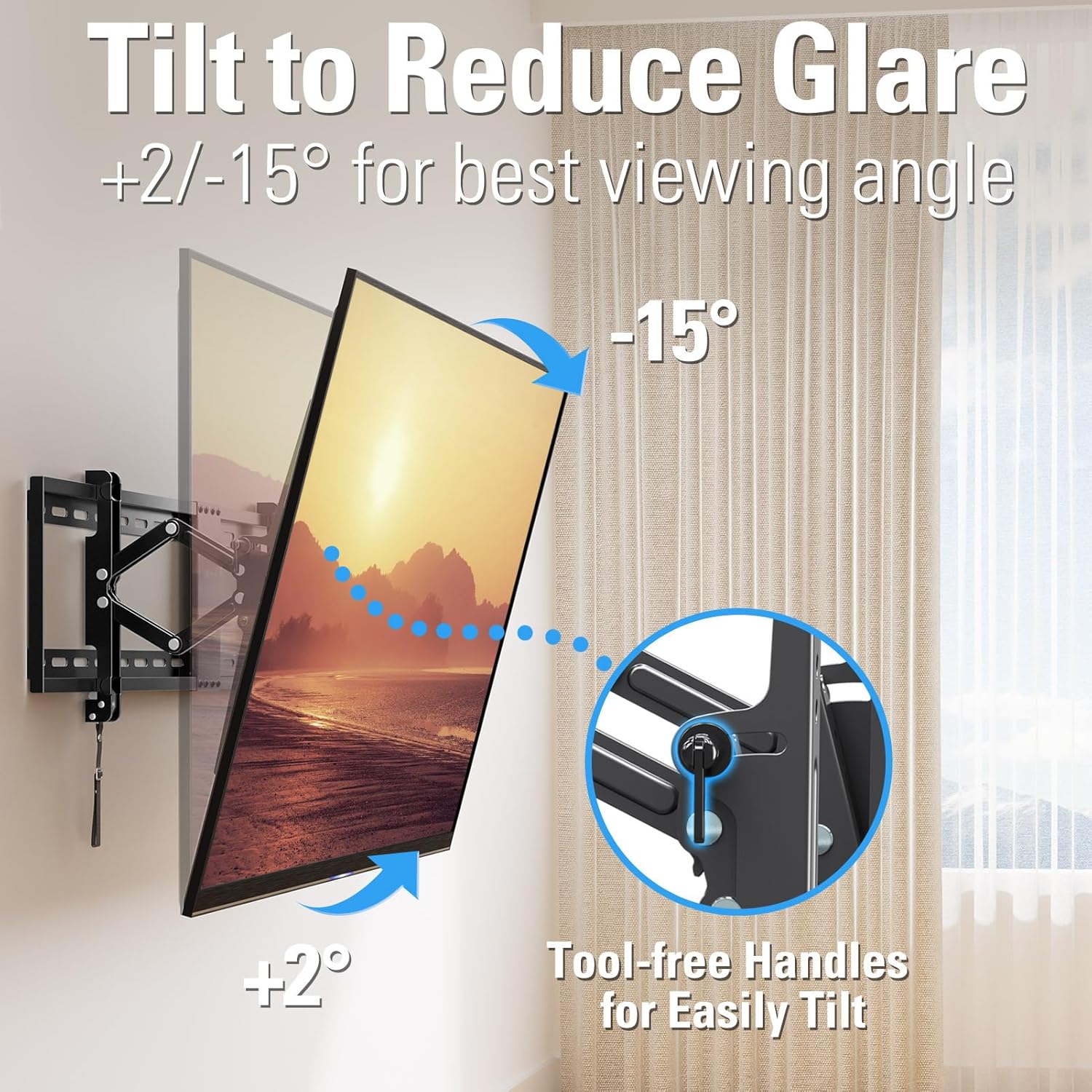 Thumbnail 1 de Mounting Dream Advanced Tilt TV Wall Mount 120 lbs