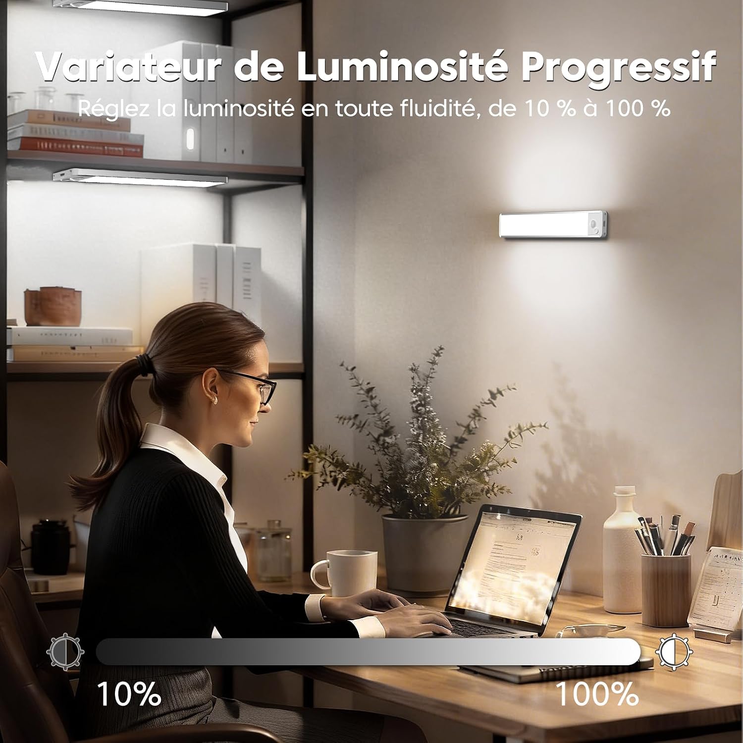 Thumbnail 5 de 3 Pack Lumière Cuisine Sous Meuble 20 cm avec Détecteur de Mouvement – FILIYANO
