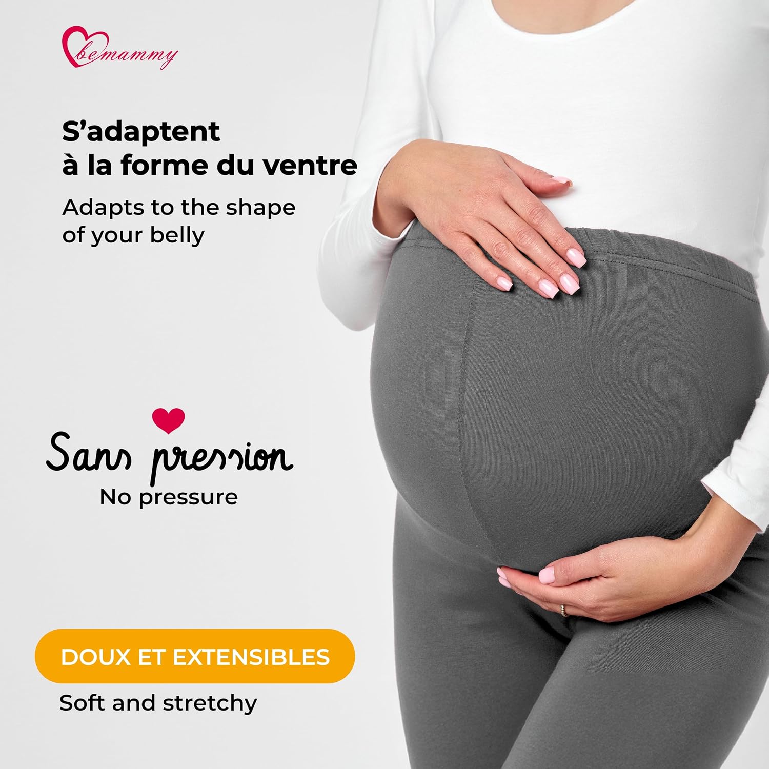 Detalle 2 de Be Mammy legging grossesse long BE20-230