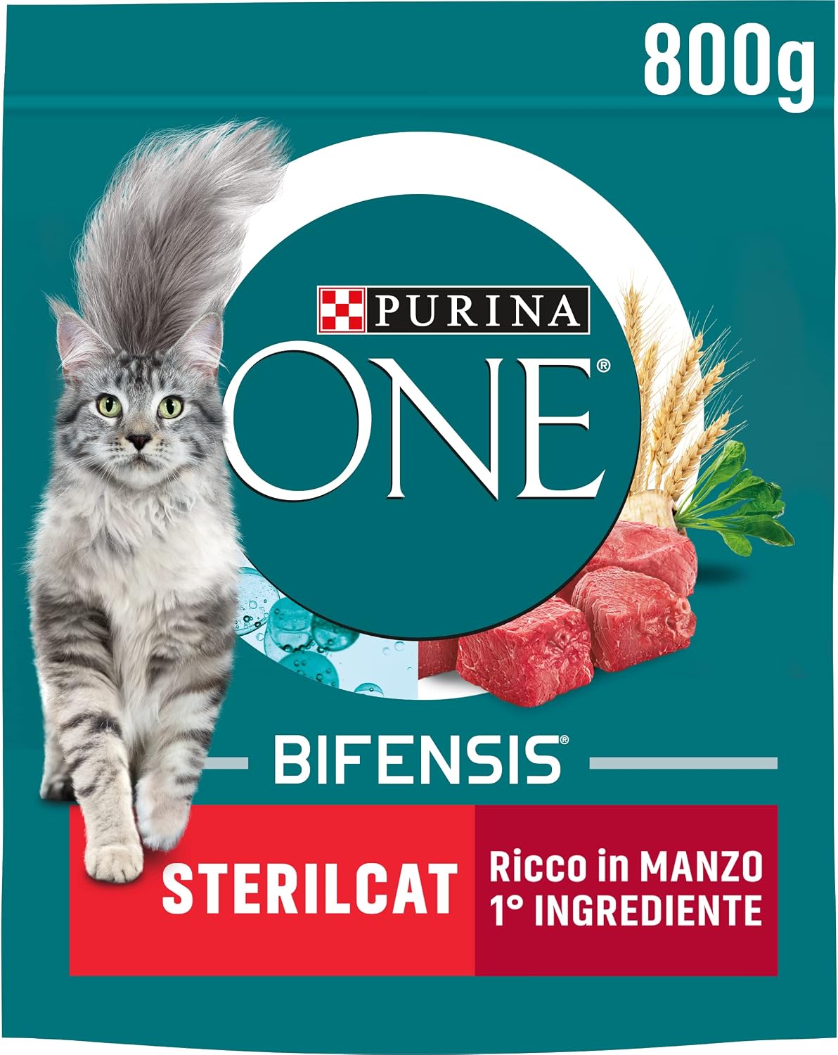 Detalle 2 de PURINA ONE Bifensis Sterilcat 8 sacchi 🐱