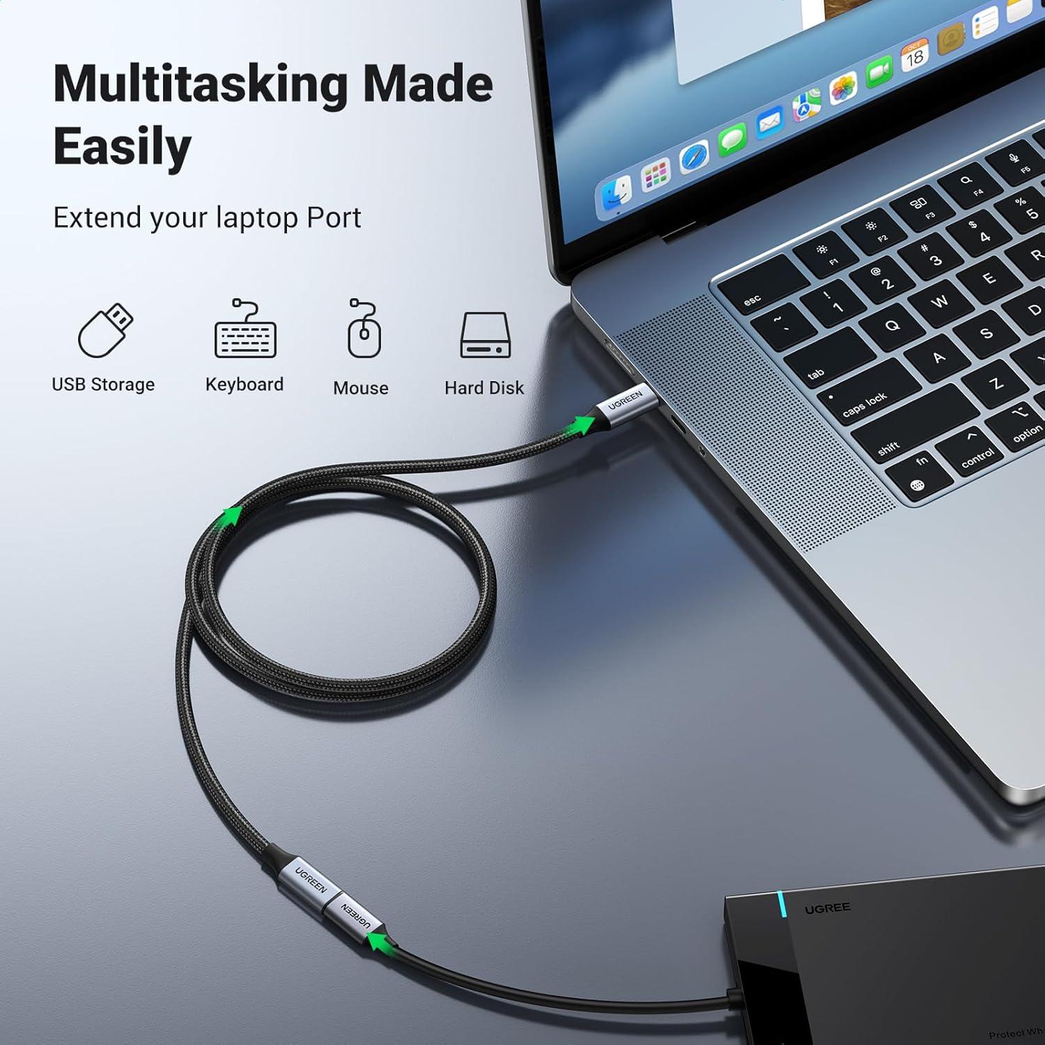 Thumbnail 4 de UGREEN 100W USB C Extension Cable 1M