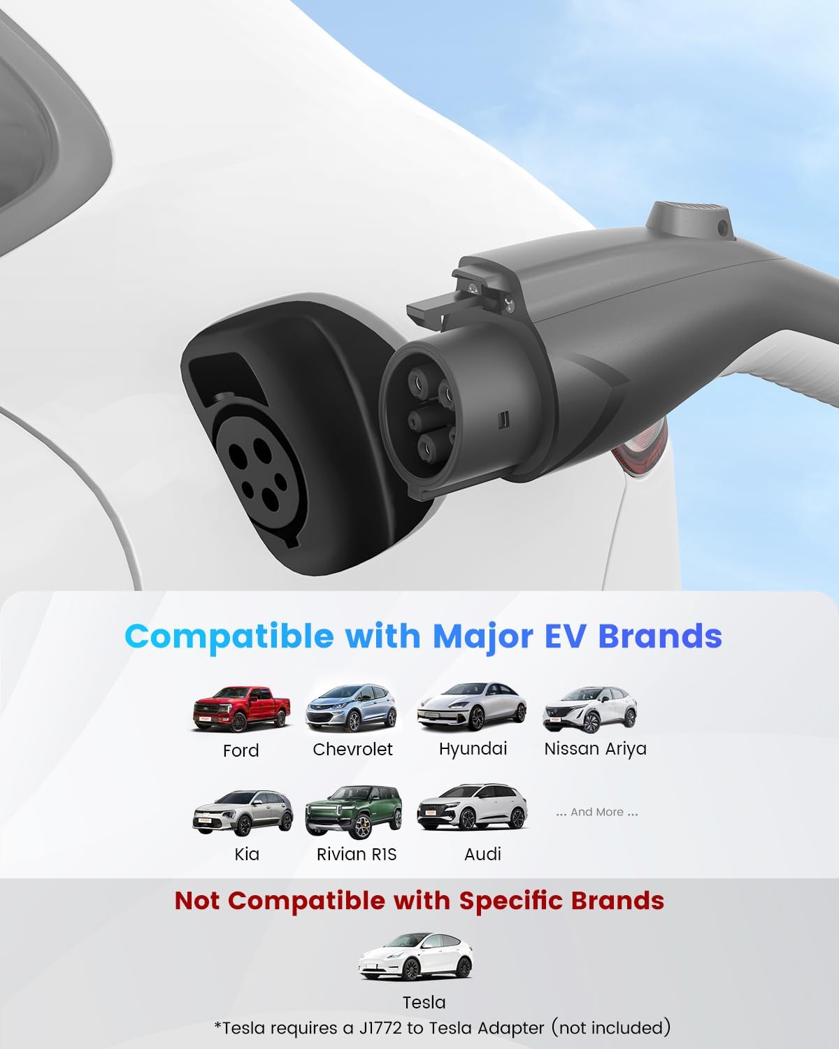 Detalle 2 de EVDANCE Level 1&2 EV Charger 25FT Cable
