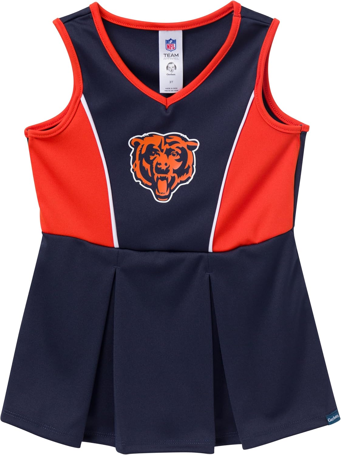Detalle 2 de Gerber NFL Baby-Girls Chicago Bears Cheerleader Dress & Bloomer Set