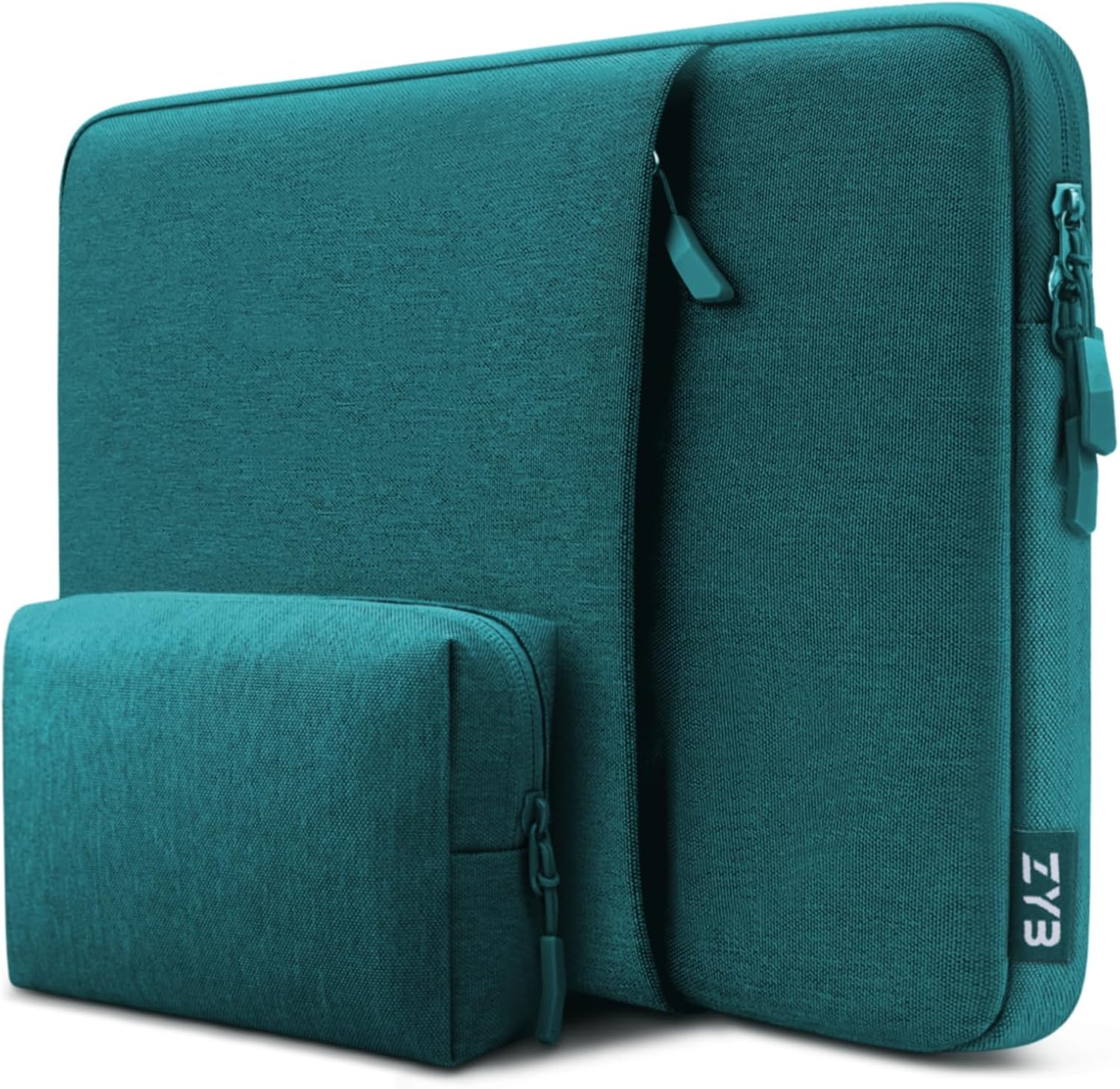 Detalle de ZYB 15.6 inch Laptop Sleeve Protective Case with Accessory Bag (Teal) – waterproof, shockproof protection