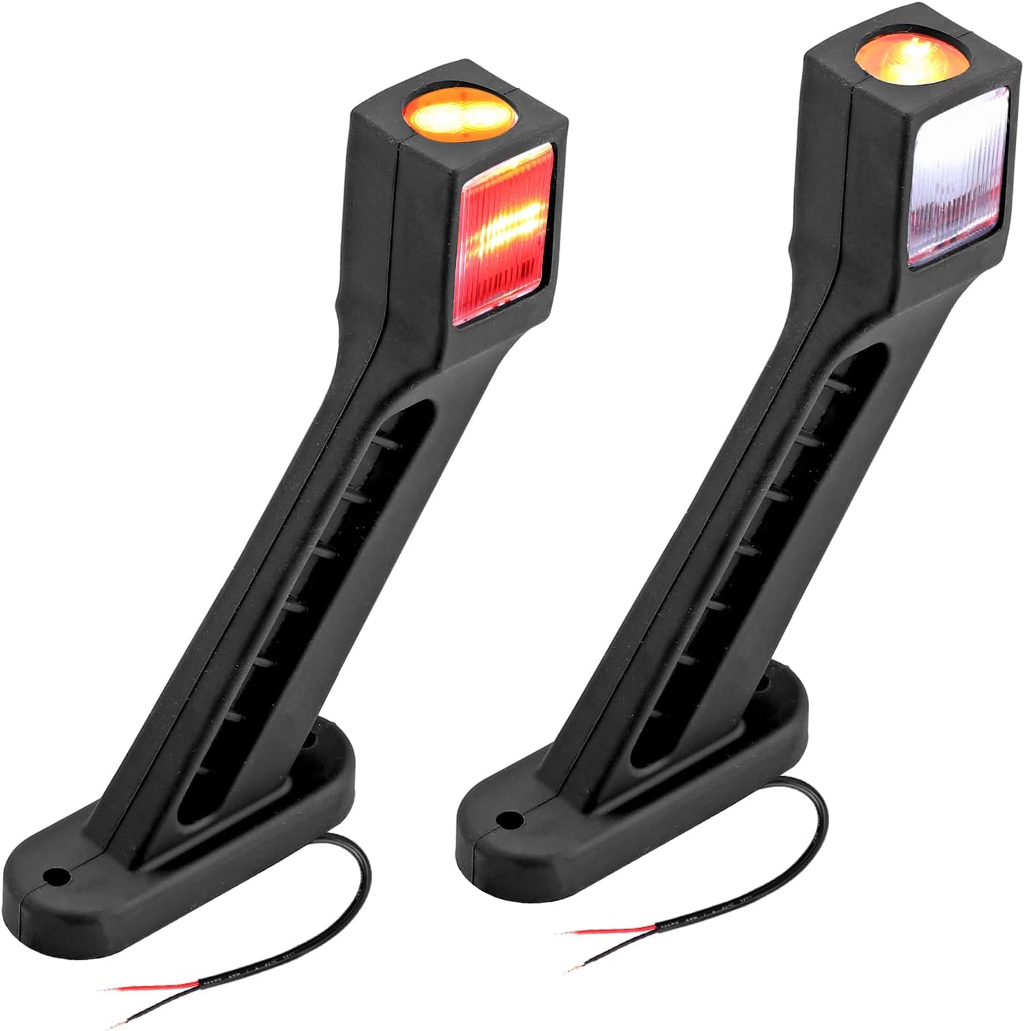 Detalle de DTEANJU led-markeringslichten voor aanhangwagen, 187 mm, 12/24 V en IP65, set van 2