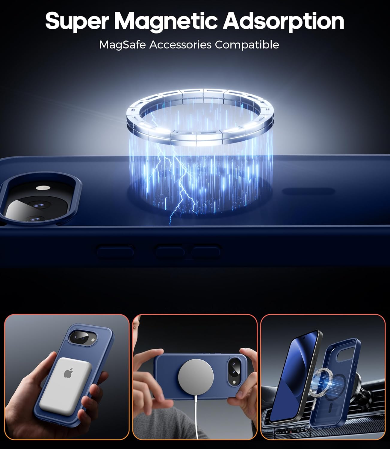 Detalle de Opkiegrn Pixel 10a 5G Case with 2 Screen Protectors and MagSafe Compatibility