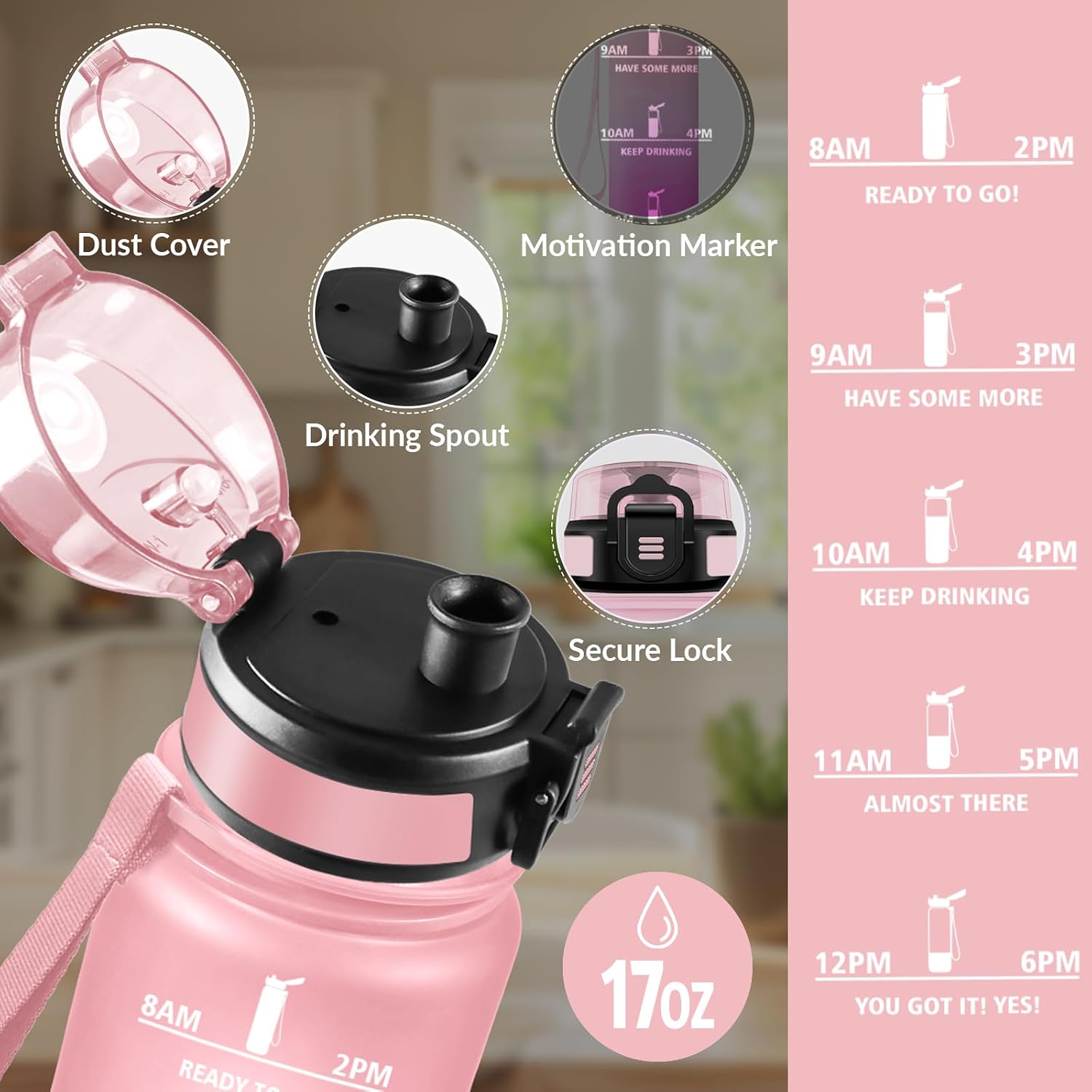 Detalle 2 de Mulbijeo Bouteille 500 ml gourde 🥤