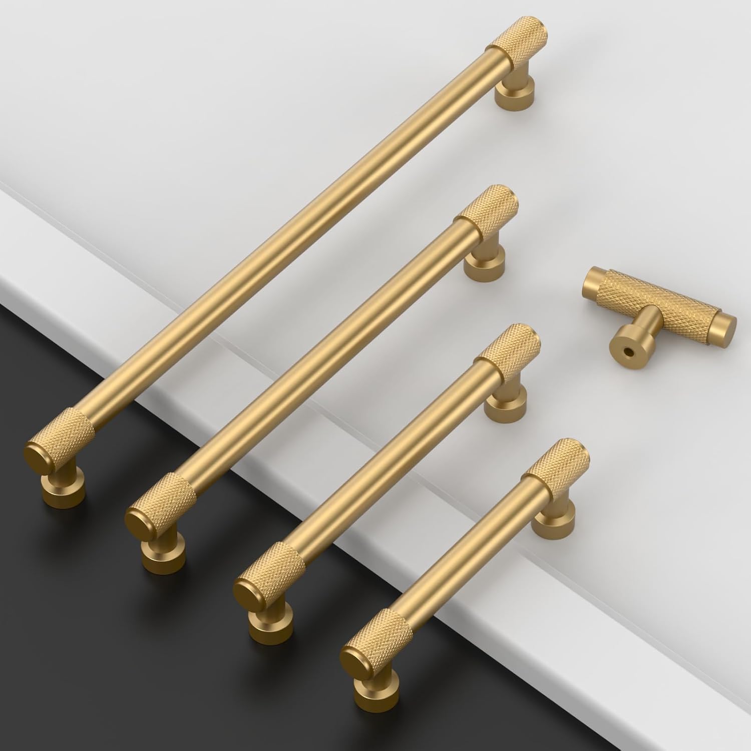 Detalle de Amerdeco 10 Pack Champagne Bronze 160mm Cabinet Pulls (AM011)