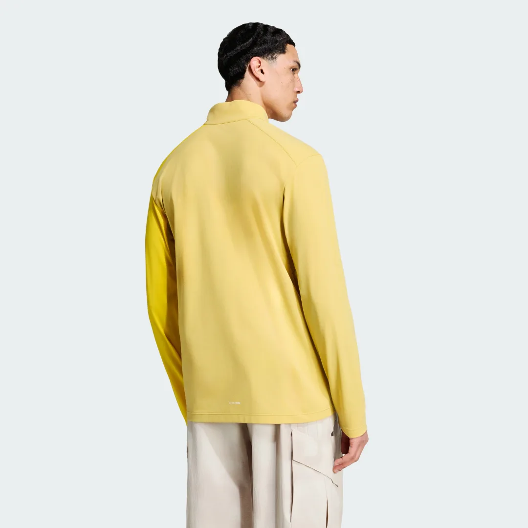 Detalle 2 de Camiseta manga larga Terrex Multi Climacool 1/2 Zip de Adidas – Amarillo