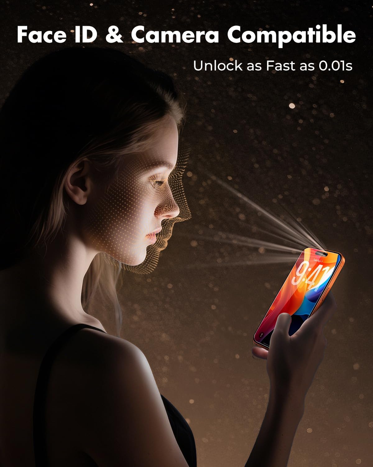 Thumbnail 5 de UNBREAKcable 2-Pack Tempered Glass Screen Protectors for iPhone 17 Pro Max (9H, HD clarity, edge-fit case compatibility)