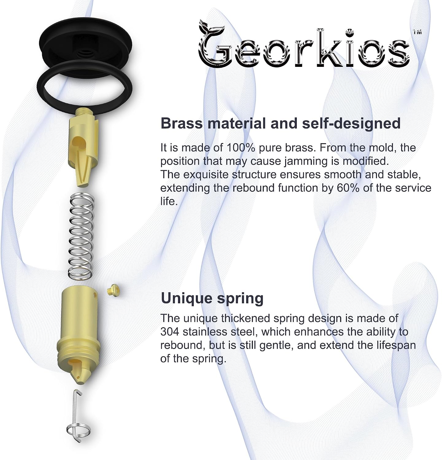 Thumbnail 6 de Georkios Bathroom Sink Drain, Brass