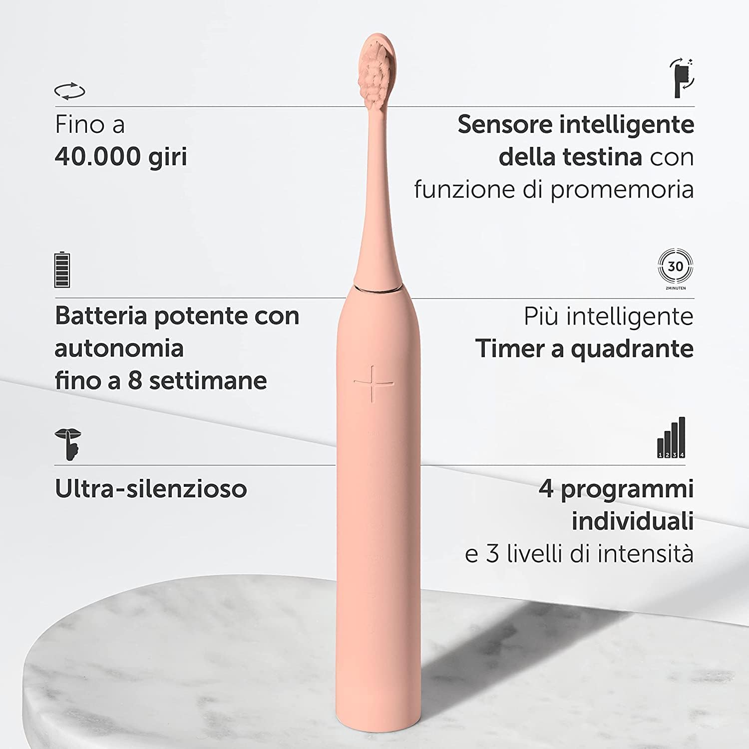 Thumbnail 1 de WonderSmile Pro Spazzolino elettrico a ultrasuoni – vincitore del test 2026, IPX8, 60 giorni di autonomia