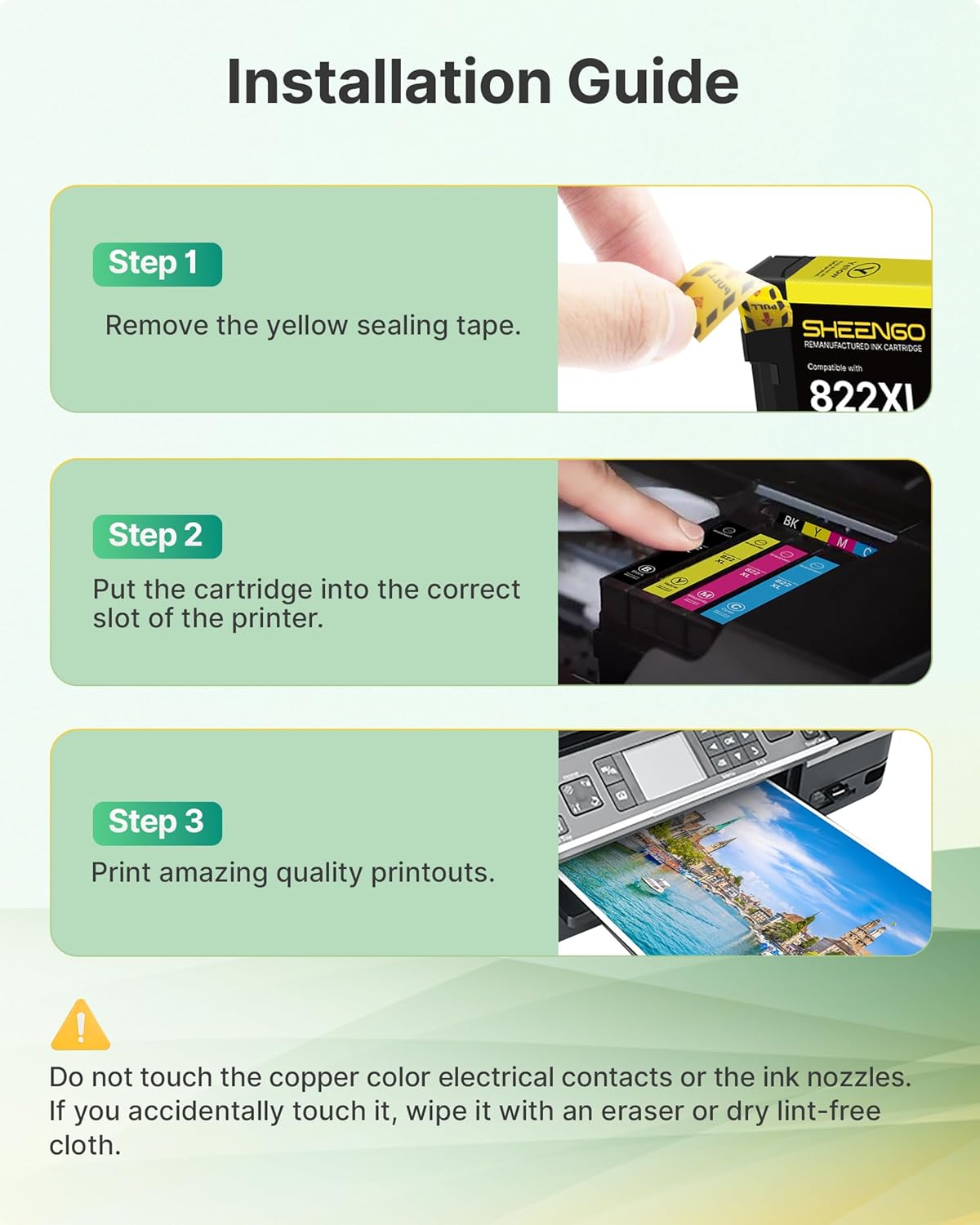Thumbnail 4 de 822XL Remanufactured Ink Cartridges 8 Pack 🖨️