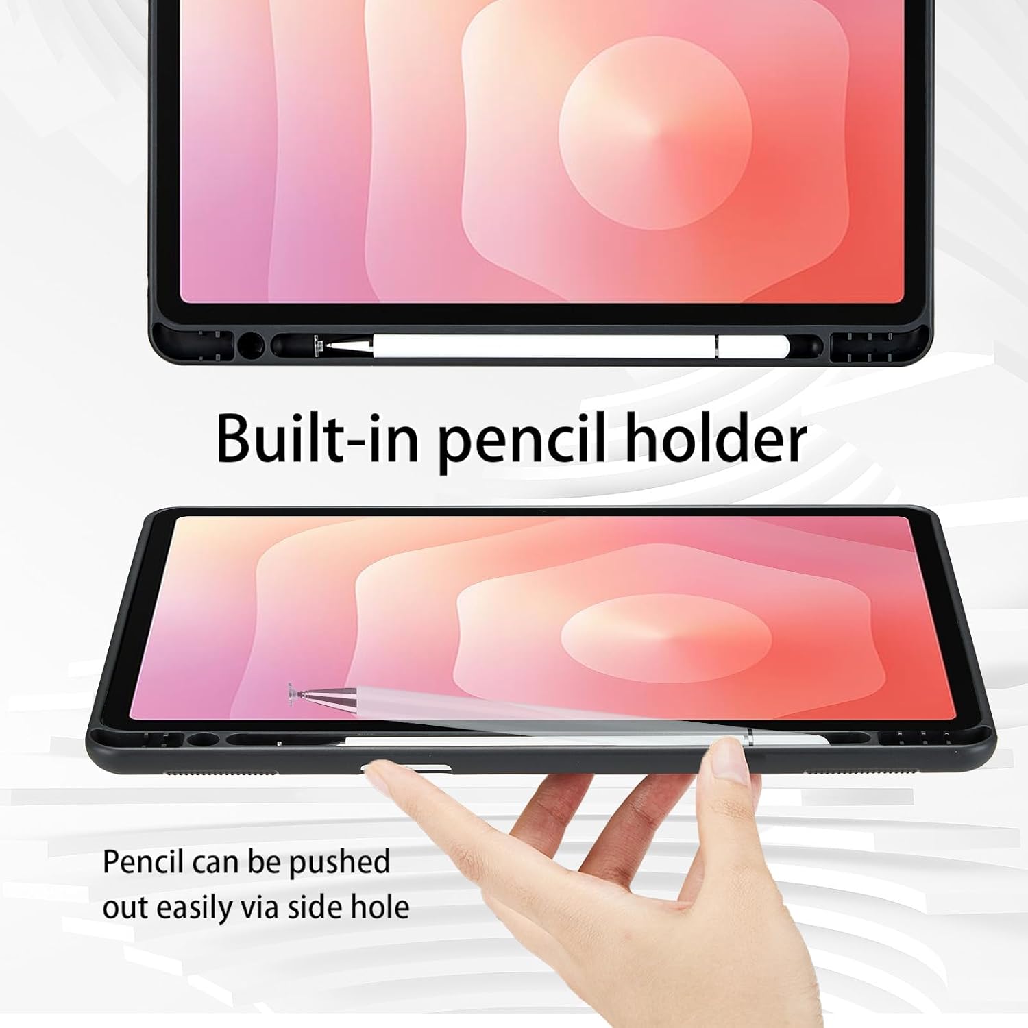Detalle de Hülle für Samsung Galaxy Tab S11 11 Zoll SM-X736B – PU Leder Schutzhülle mit Tasche, Stifthalter und Standfunktion (Blau)