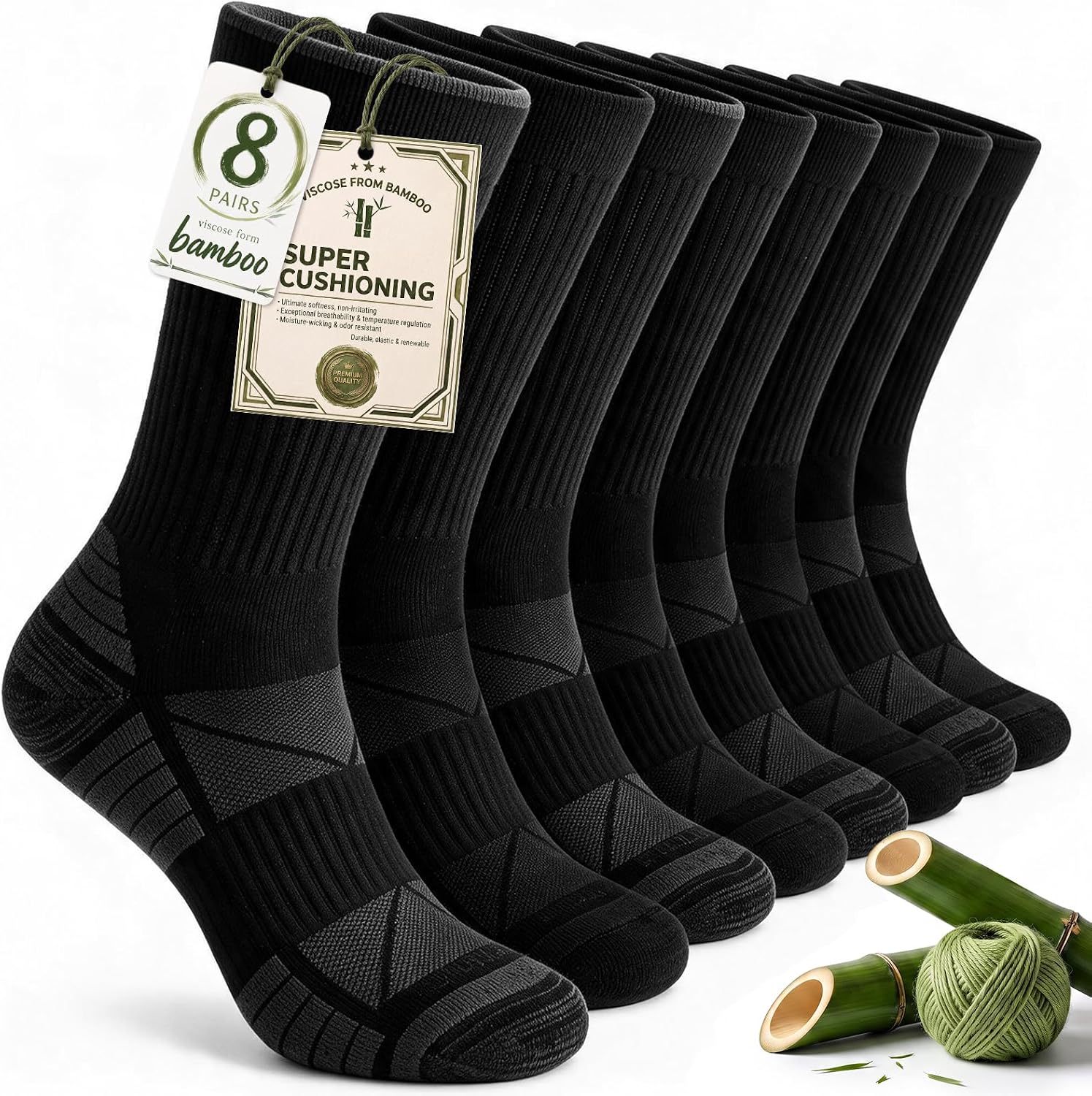 Detalle de Salilas Crew Socks, Bamboo Viscose
