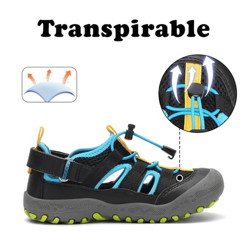 Thumbnail 1 de Mishansha Sandalias Cerradas Trekking para Niños – Antideslizantes, Negro, 27 EU