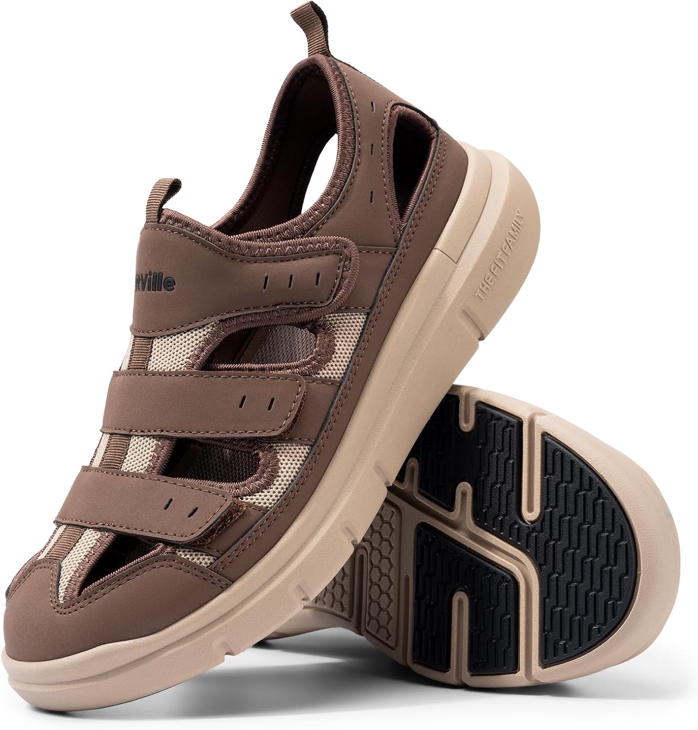 Thumbnail 6 de FitVille Diabetiker Sandalen Herren Extra Weit – Orthopädische Sandalen mit Klettverschluss