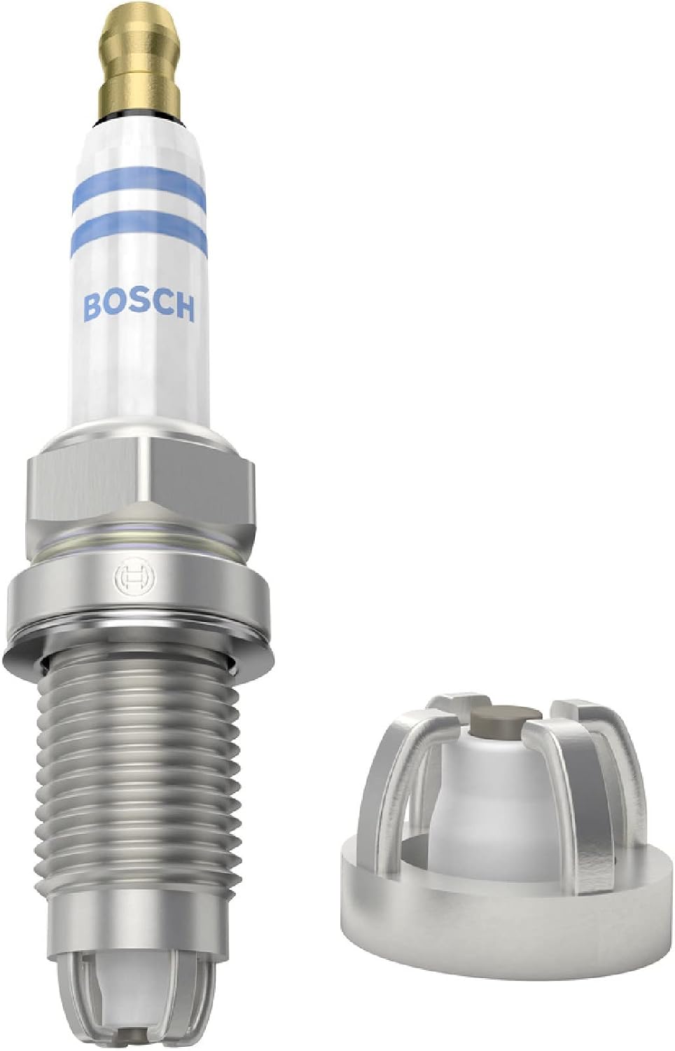 Detalle de Bosch FGR6HQE0 bougie (0242240590), nikkel, keramische isolator, M14x1.25