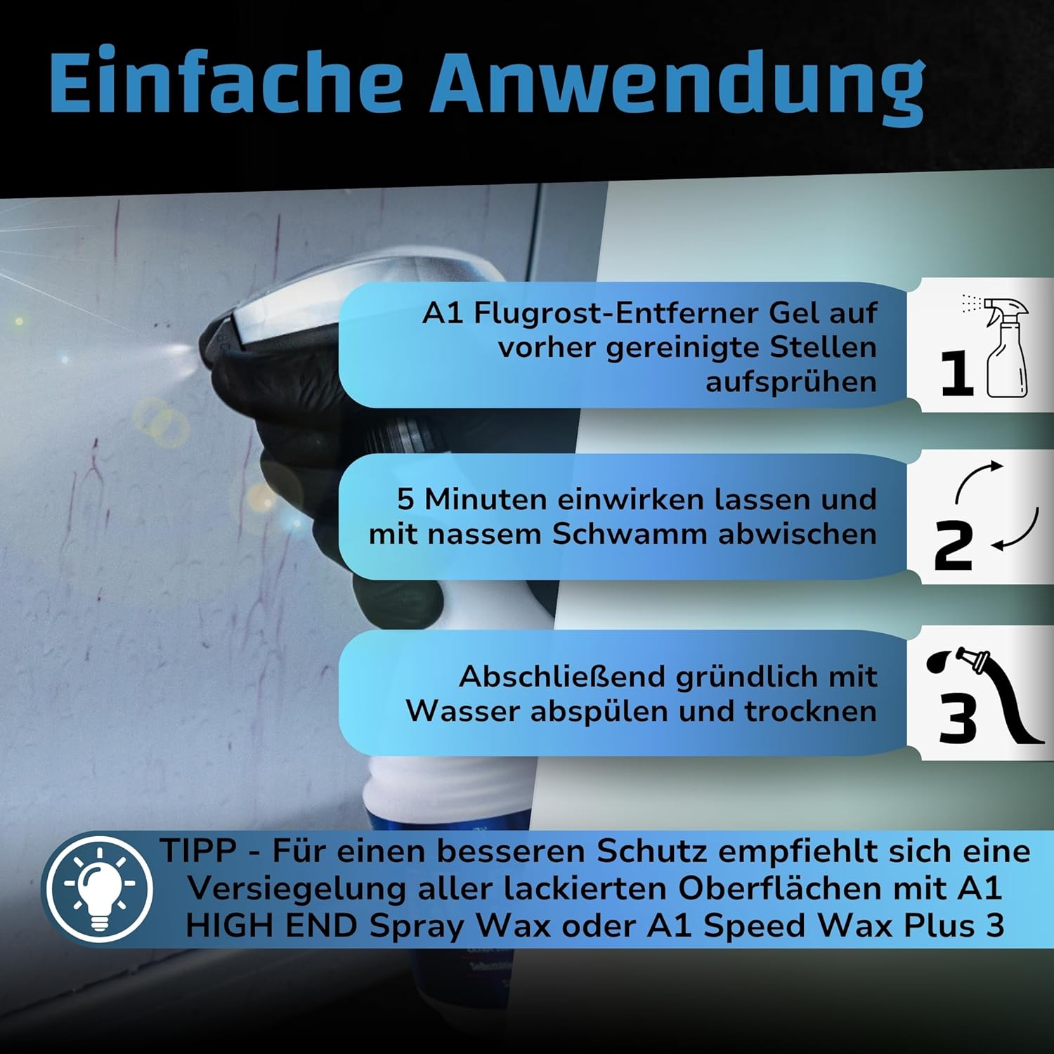 Detalle de DR. WACK A1 Flugrost-Entferner Gel 500 ml