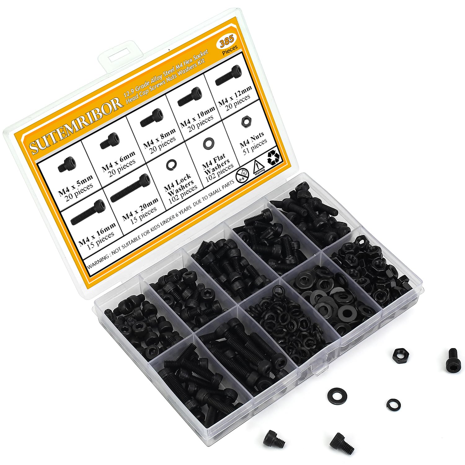 Thumbnail 6 de Sutemribor M4 Socket Head Cap Screw Set