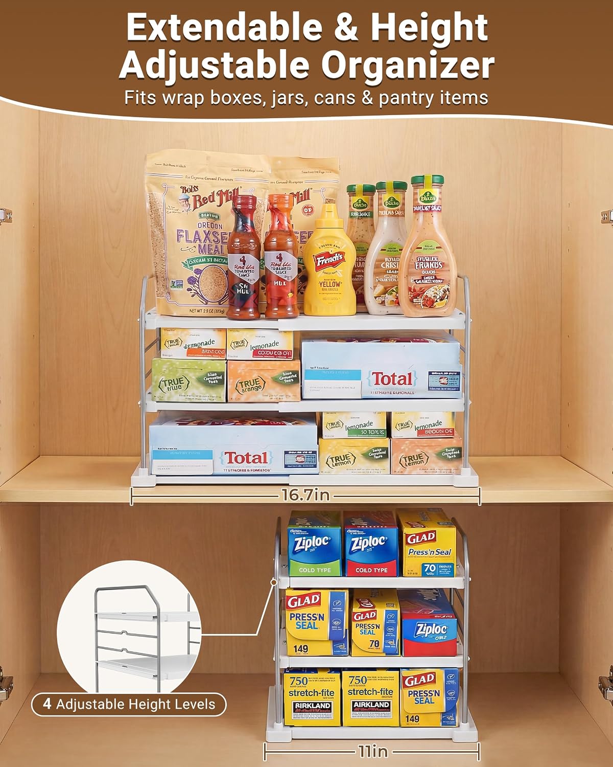 Detalle de EVERIE 3-Tier Extendable Holder ⚙