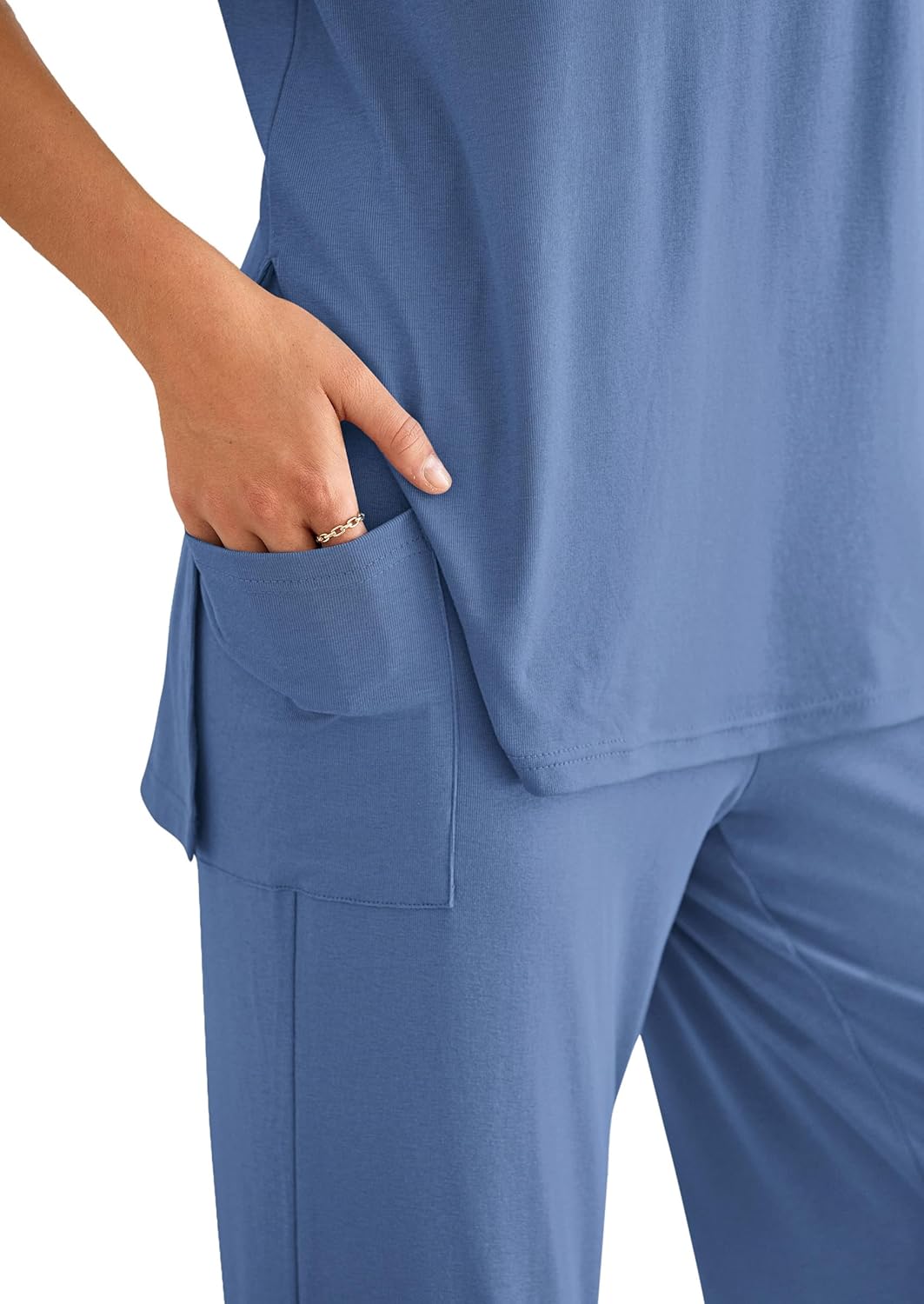 Thumbnail 4 de PRETTYGARDEN 2-Piece Women’s Lounge Set (Tank Top + High-Waisted Wide-Leg Pants) for Summer Travel & Everyday Wear