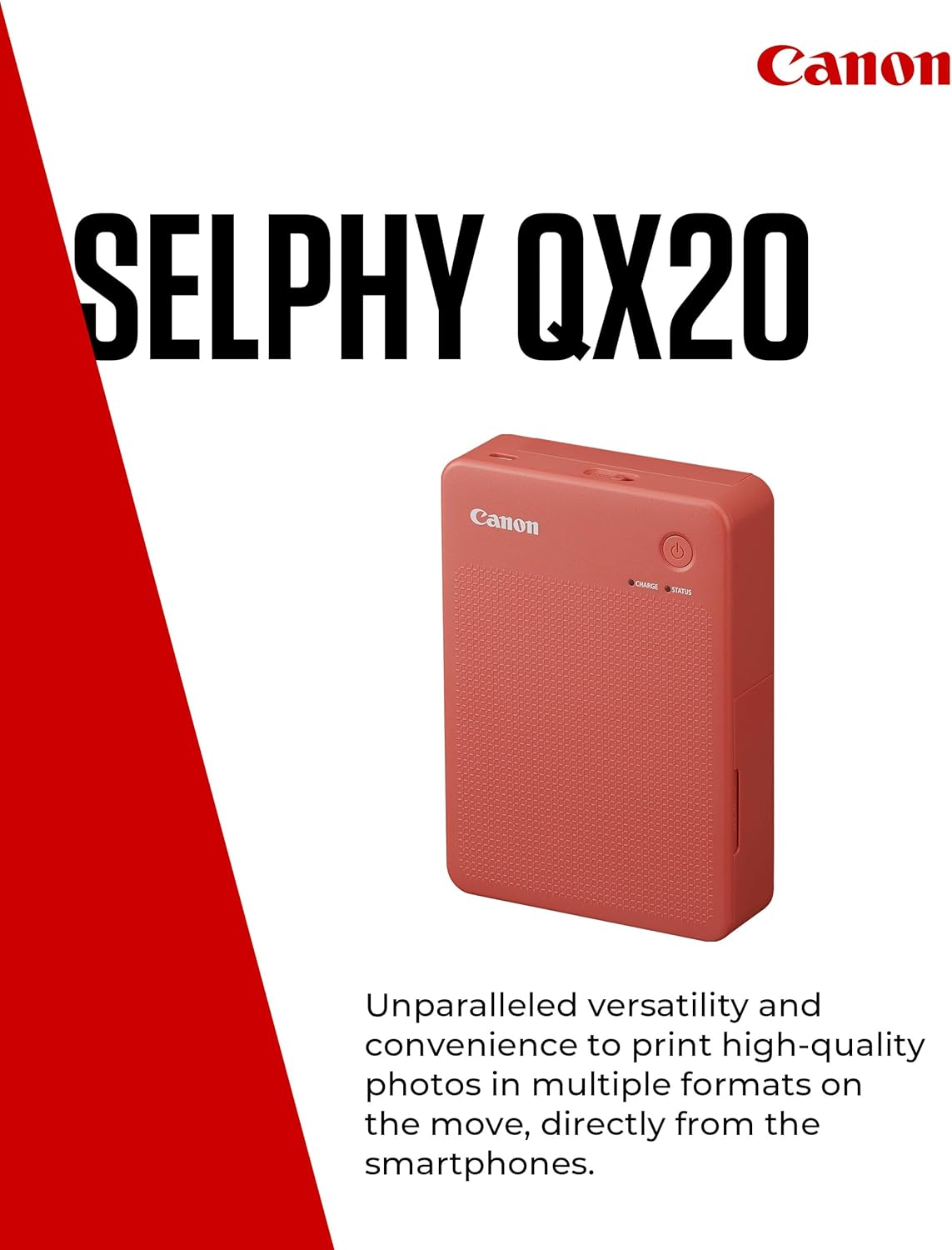 Thumbnail 1 de Canon SELPHY QX20 mobiler Fotodrucker – kabellos drucken, Thermosublimationsdruck in zwei Formatstufen