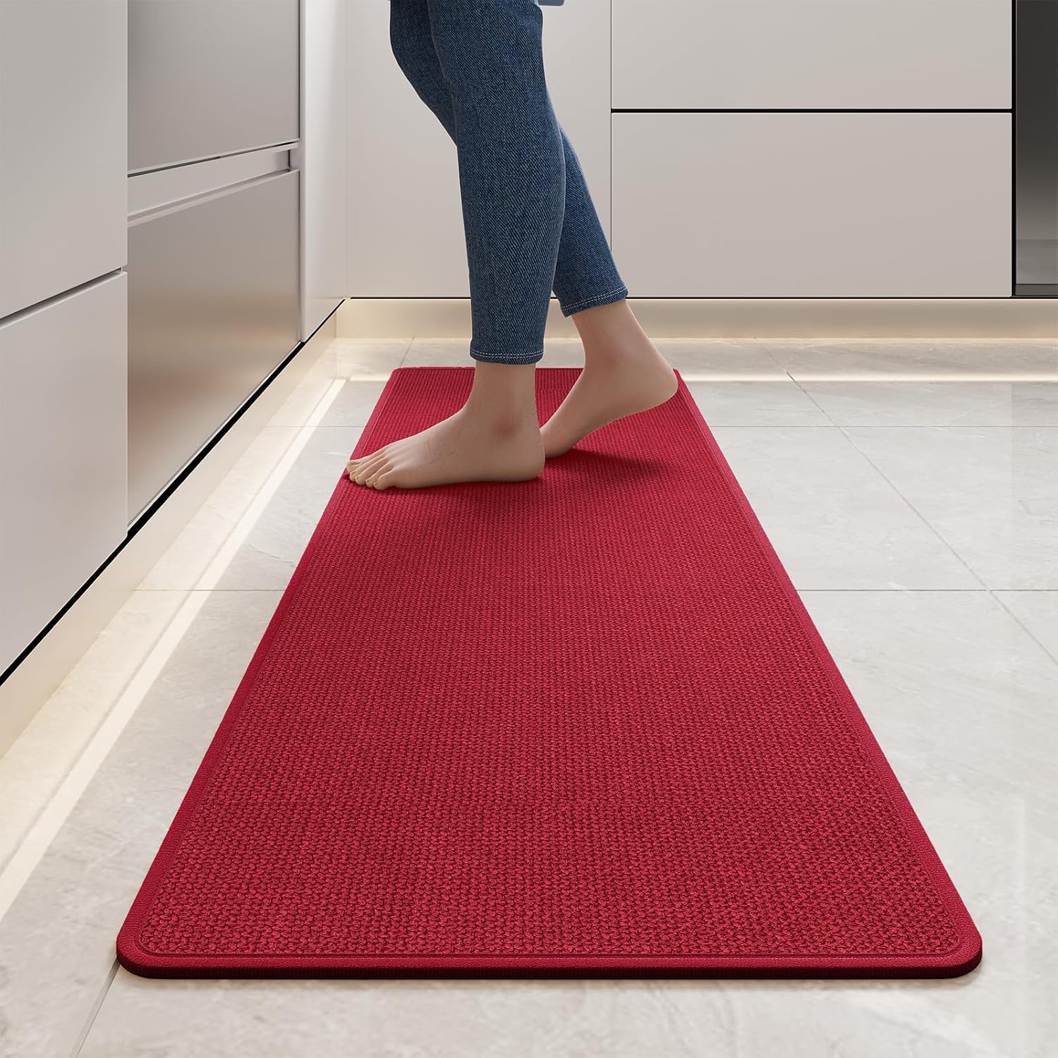 Detalle de YDKGL Kitchen Mats for Floor — 17x59, Super Absorbent, Non-Slip & Washable