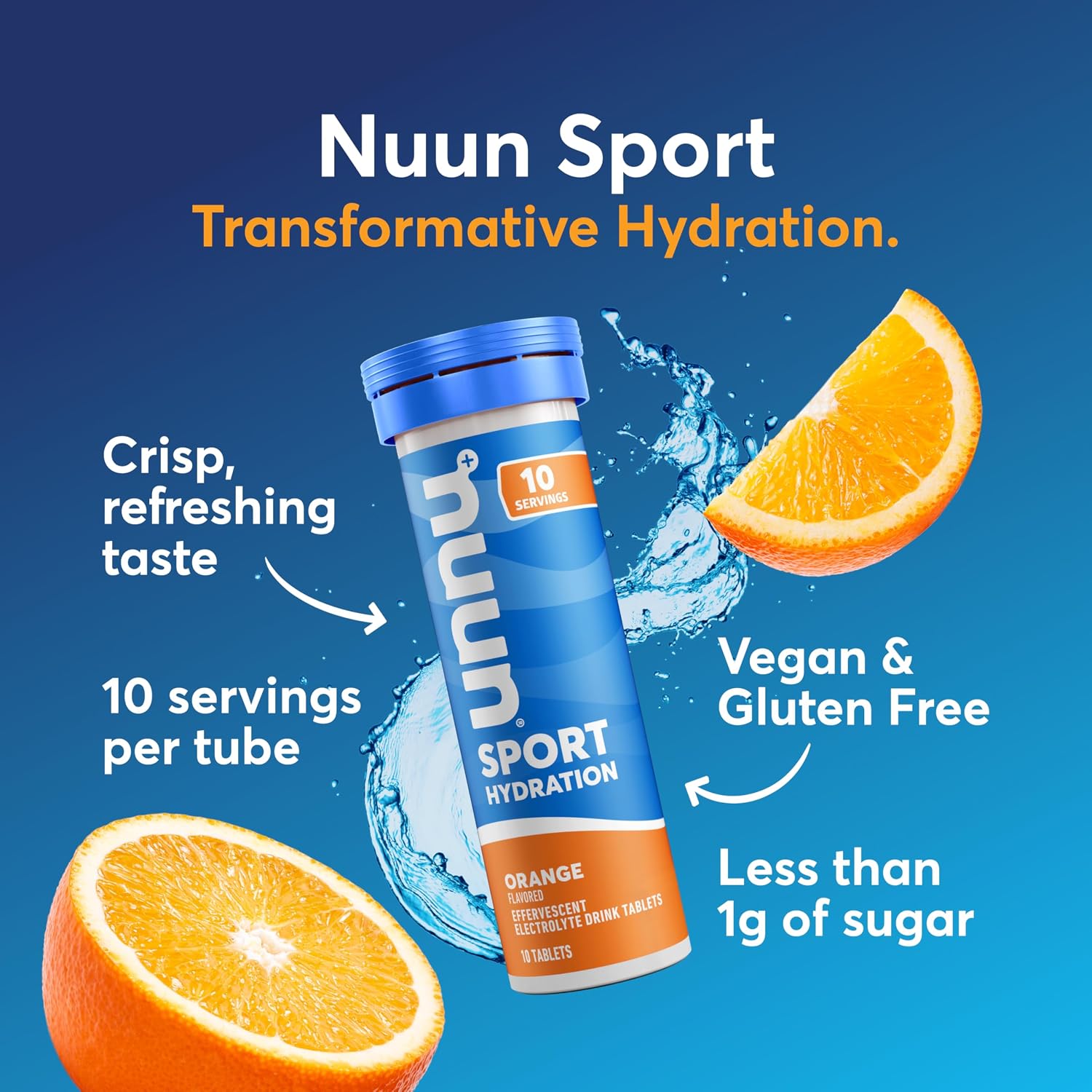 Detalle 2 de Nuun Sport Electrolyte Tablets with Magnesium, Calcium, Potassium, Chloride & Sodium — 6 Pack (60 Servings)