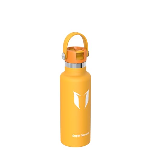 Thumbnail 1 de Super Sparrow Insulated Kids Water Bottle 500ml – Stainless Steel with Flip-Top Straw