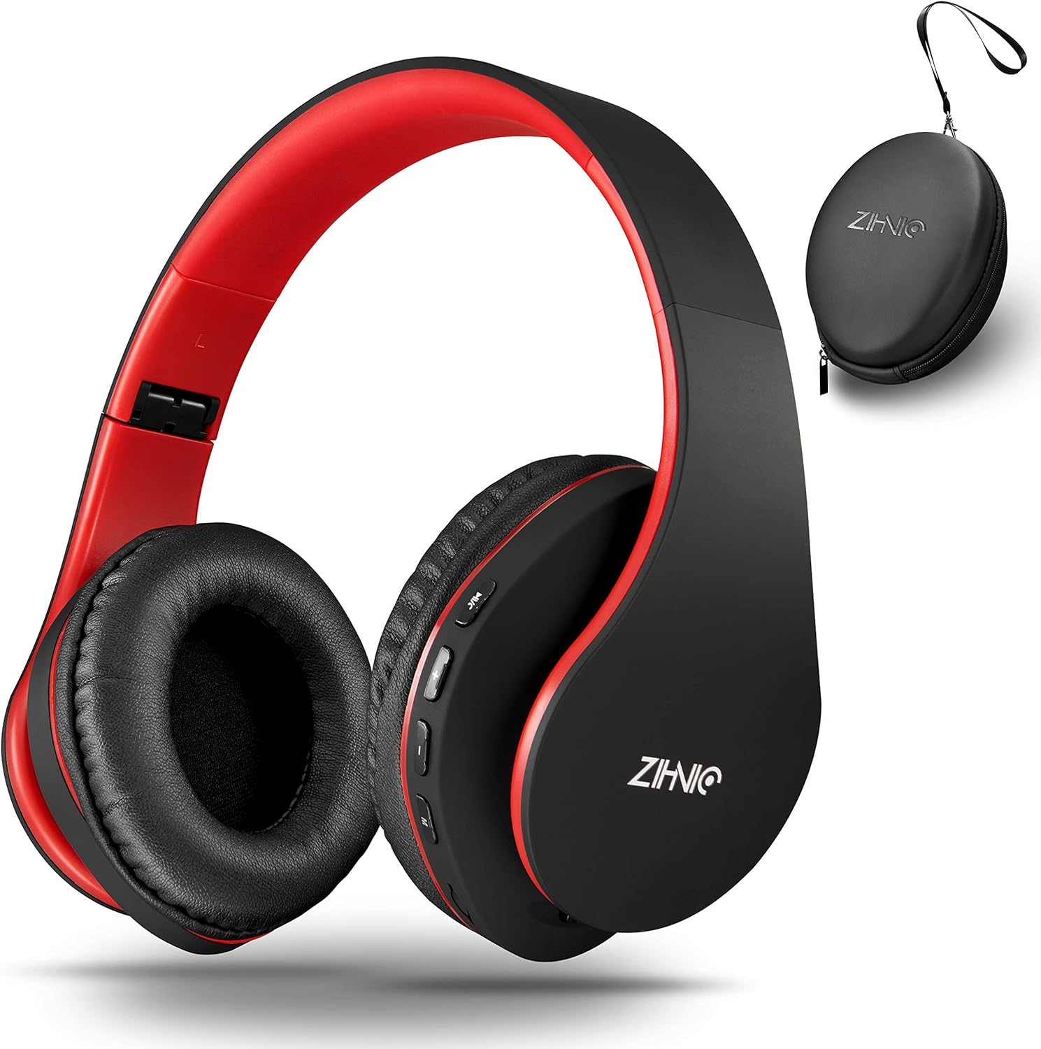 Thumbnail 6 de ZIHNIC Bluetooth Over-Ear Headphones (Purple) – Foldable Wireless + Wired, FM Radio, Micro SD/TF