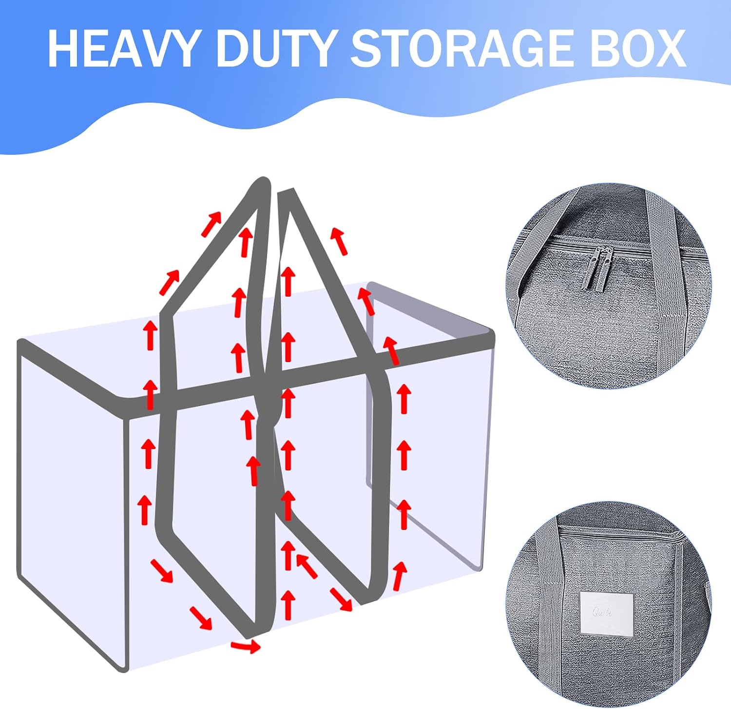 Thumbnail 3 de SUNNOW 3 Pack 90L Large Moving Bags