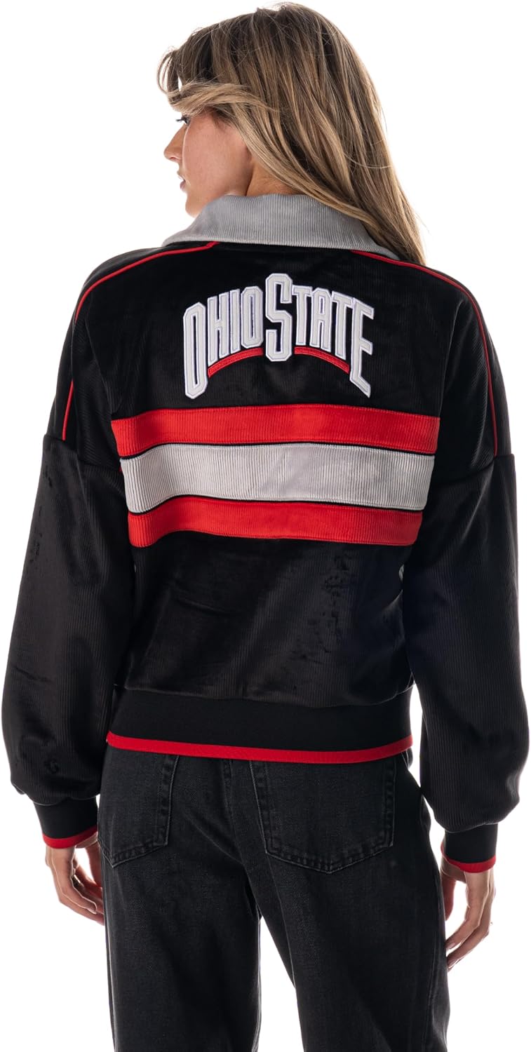 Thumbnail 1 de The Wild Collective Women’s Ohio State Velvet Cord Jacket