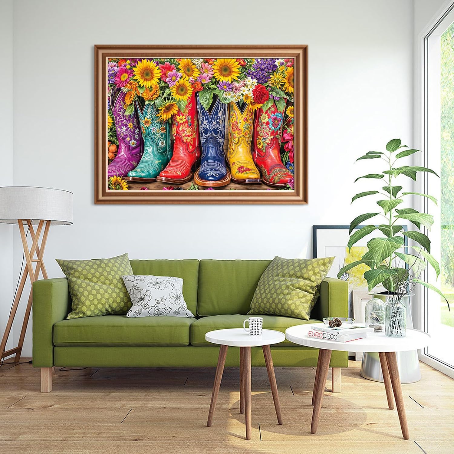 Detalle 2 de 1000 Piece Flower Boots jigsaw puzzle
