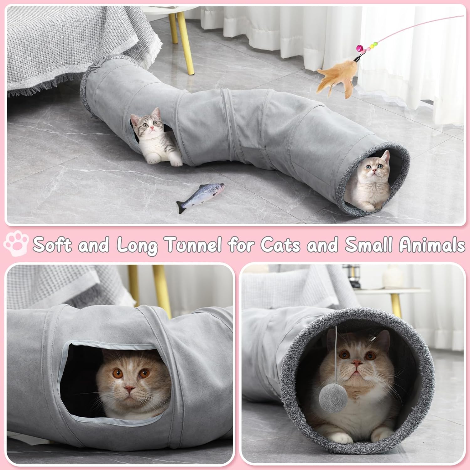 Thumbnail 3 de YGJT Cat Tunnel for Indoor Cats 🐱👓?