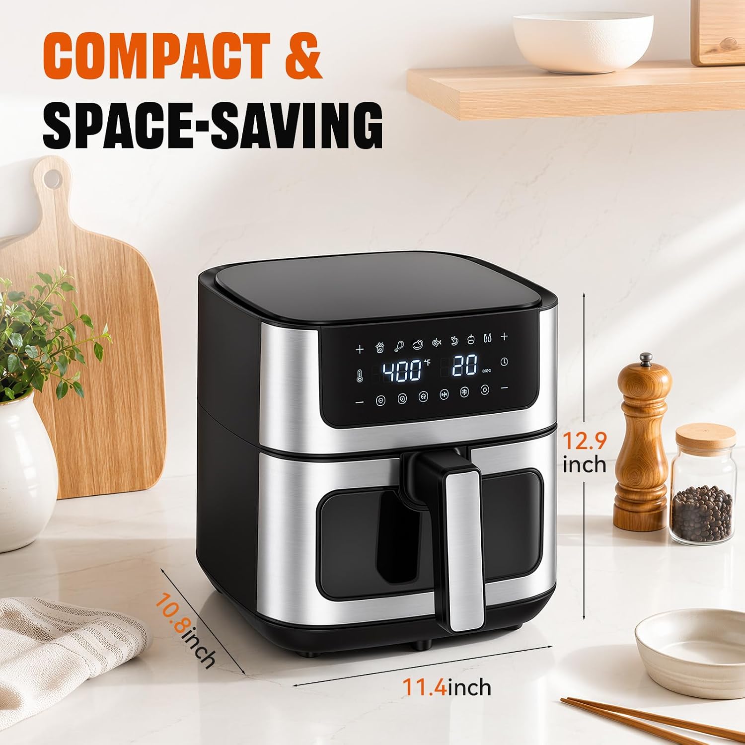 Detalle 2 de KMFurnila Air Fryer 6-Quart