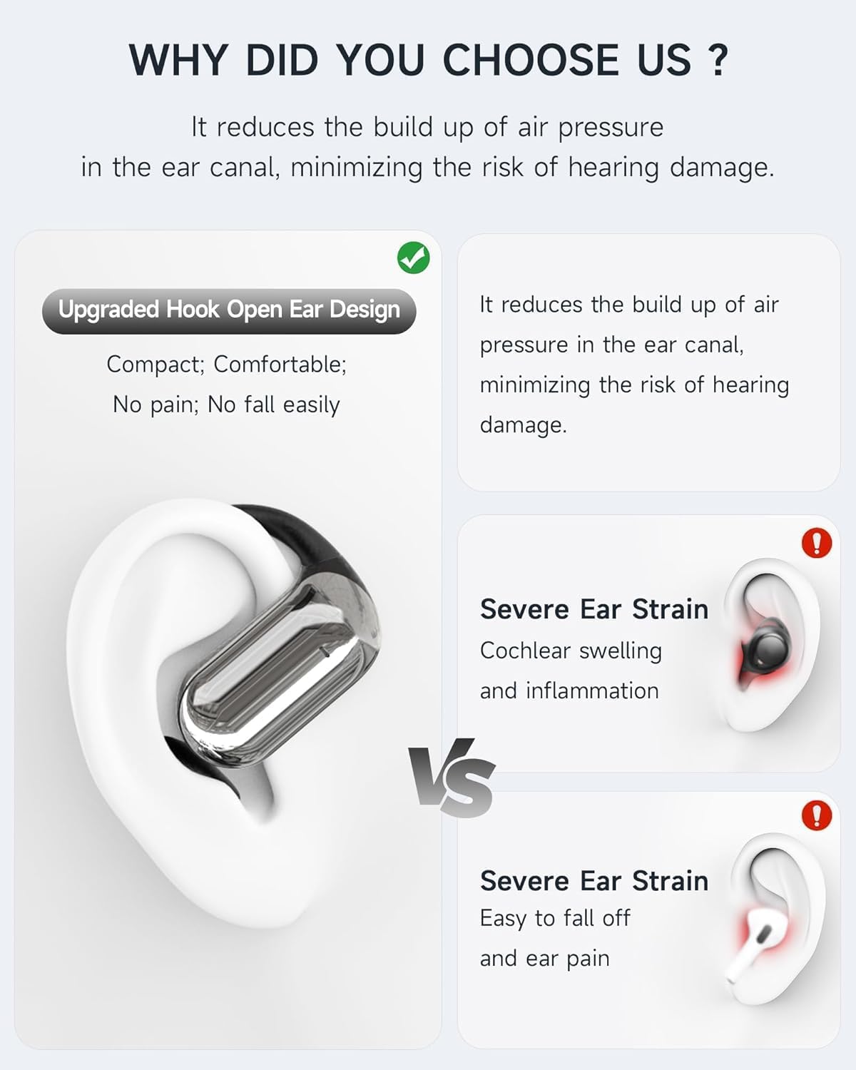 Detalle de Open Ear Earbuds – 80Hrs Playtime with LED Display