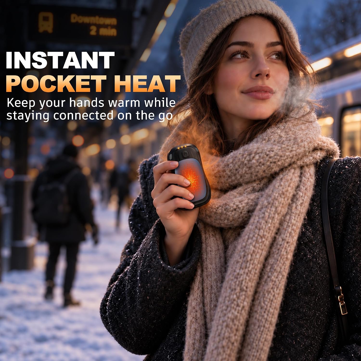 Detalle 2 de MKG Rechargeable Hand Warmers 2-Pack with Magnetic Design and 3 Heat Settings
