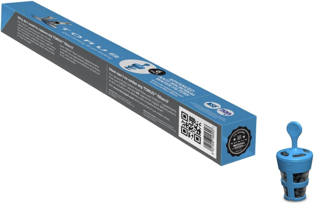 Detalle 2 de Heyrex TORUS PET Advanced – zestaw 6 filtrów wymiennych do miski na wodę