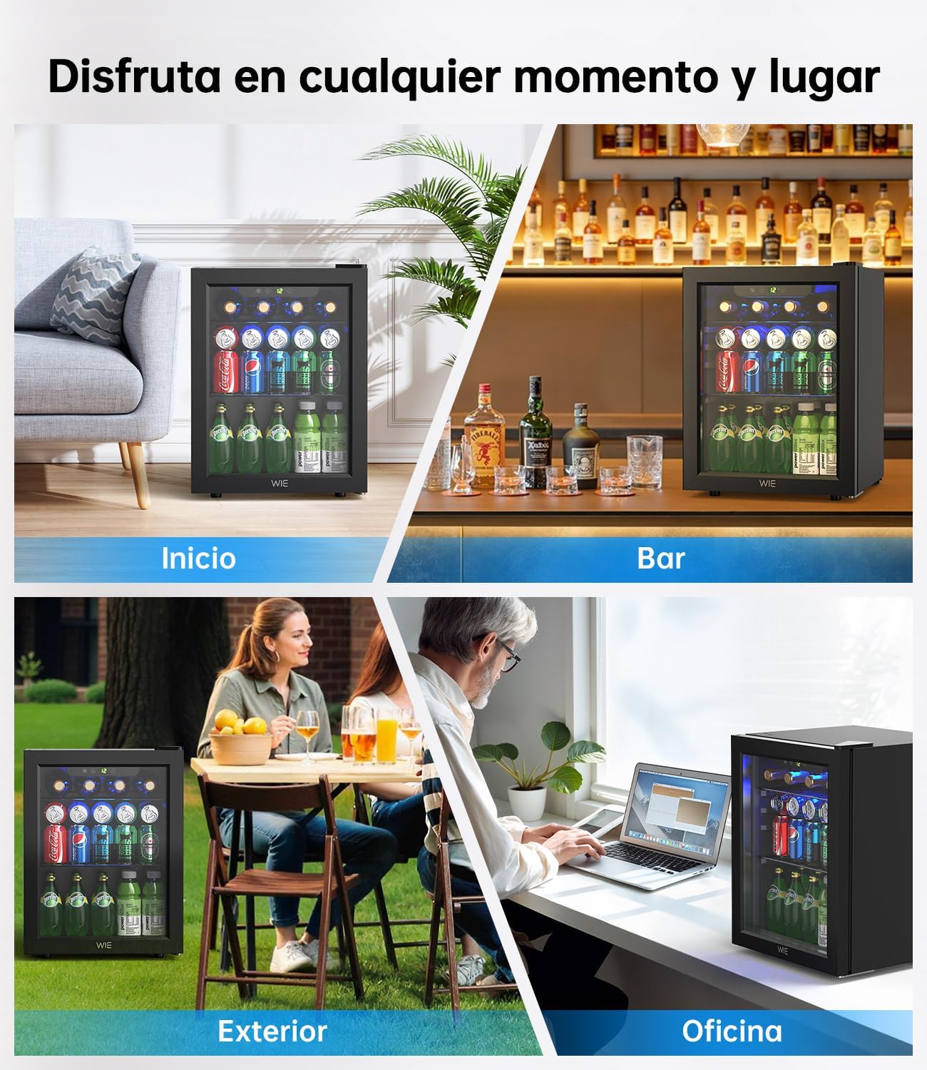 Thumbnail 6 de WIE Nevera Pequeña 48 L: compacidad, eficiencia y versatilidad para hogar, oficina o bar